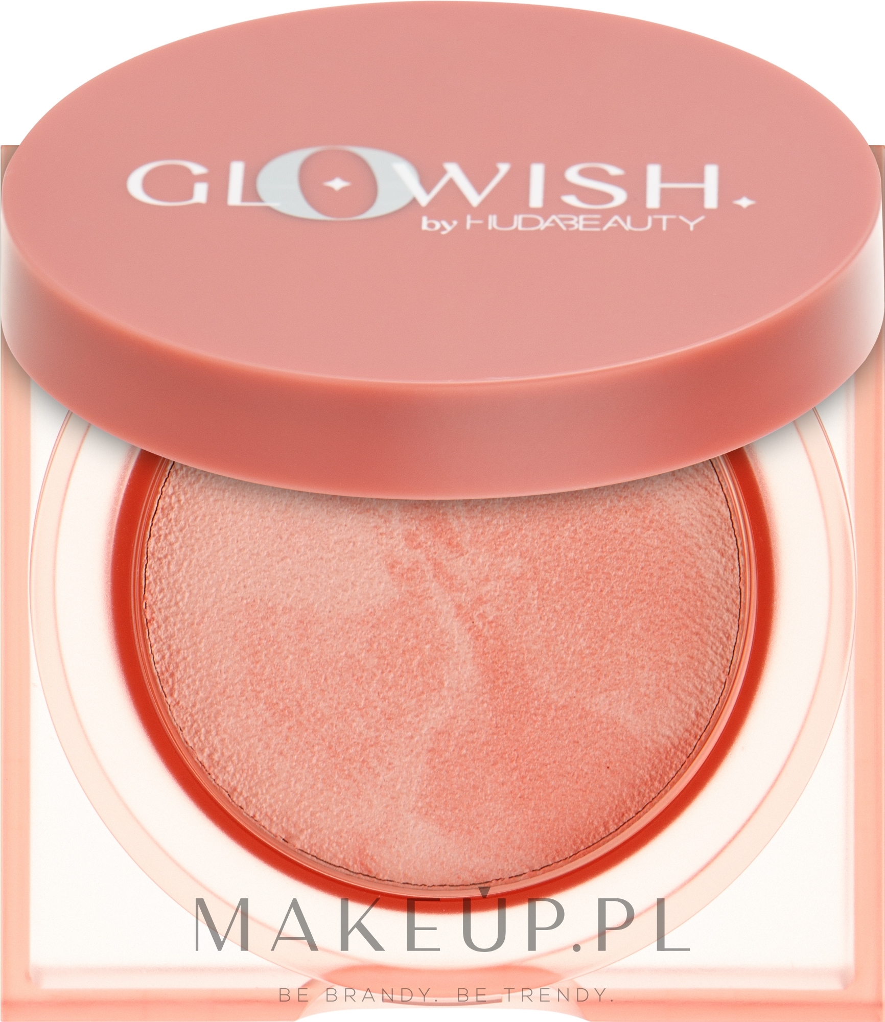 Róż do policzków - Huda Beauty GloWish Cheeky Vegan Blush Powder — Zdjęcie 01 - Healthy Peach