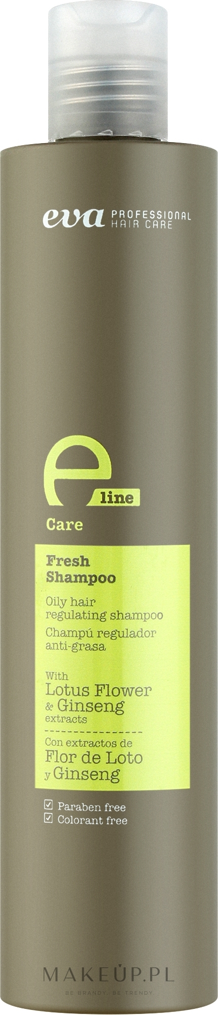 Odświeżający szampon do włosów przetłuszczających się - Eva Professional E-line Fresh Shampoo — Zdjęcie 300 ml