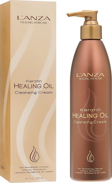 Odświeżający szampon w kremie - L'anza Keratin Healing Oil Cleansing Cream — Zdjęcie N1