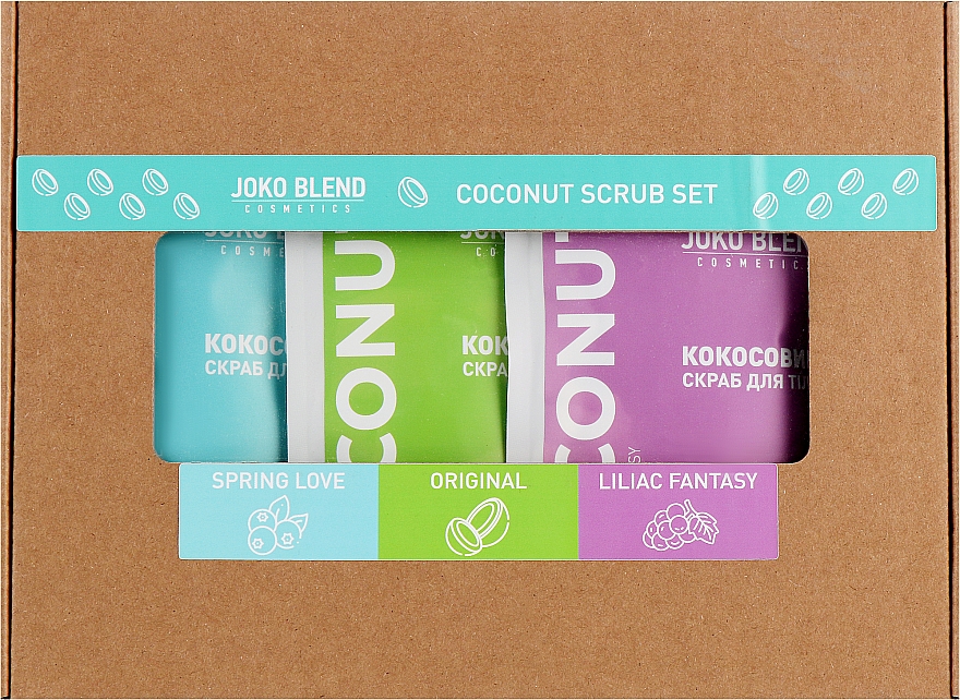 Zestaw - Joko Blend Coconut Set (scrub/3x50g) — Zdjęcie N1