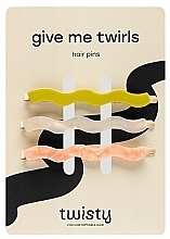 Zestaw spinek do włosów, 3 szt. - Twisty Give Me Twirls Set B — Zdjęcie N1