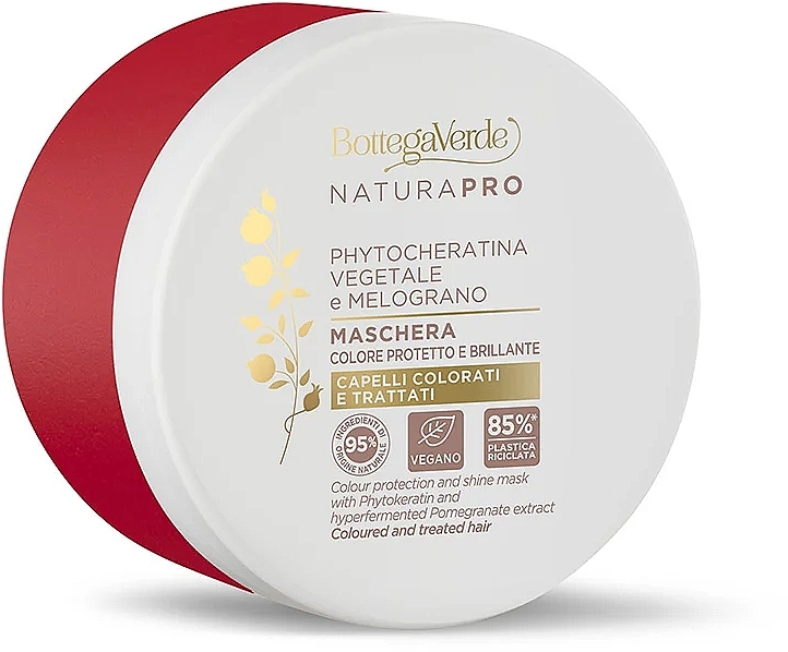 Maska do włosów - Bottega Verde Natura Pro Pomegranate Extract Mask — Zdjęcie N1