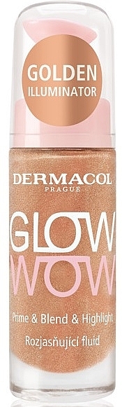 Rozświetlacz - Dermacol Glow Wow Prime & Blend & Highlight — Zdjęcie N1
