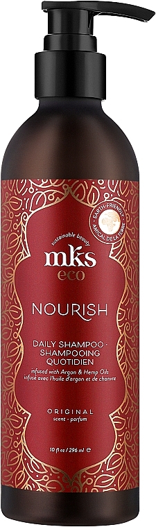 Odżywczy szampon do włosów gładkich i lśniących - MKS Eco Nourish Daily Shampoo — Zdjęcie N1