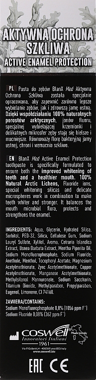 Ochronno-wybielająca pasta do zębów Aktywna ochrona szkliwa - BlanX Med — Zdjęcie N3
