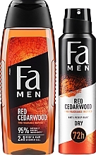 Zestaw - Fa Men Red Cedarwood (deo/150ml + sh/gel/250ml)  — Zdjęcie N2