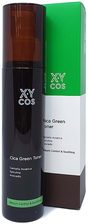 Kojący tonik do twarzy regulujący wydzielanie sebum - XYcos Cica Green Toner — Zdjęcie N1