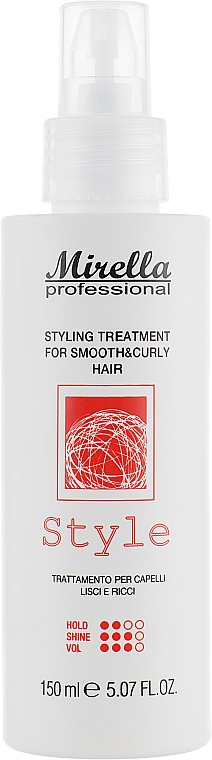Spray do stylizacji włosów prostych i kręconych - Mirella Professional Style Styling Treatment — Zdjęcie N2