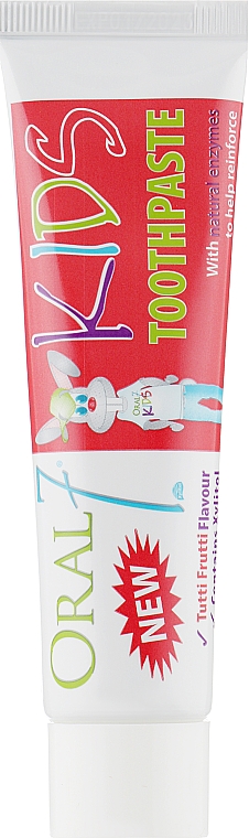 Zestaw do zębów dla dzieci - Oral7 Kids Toothpaste ( toothpaste/65g + toothbrush) — Zdjęcie N3