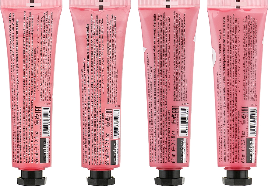 Zestaw - Mades Cosmetics Mades Tones Kit (sh/gel 65 ml + shmp 65 ml + b/lot 65 ml+ h/cr 65 ml) — Zdjęcie N3