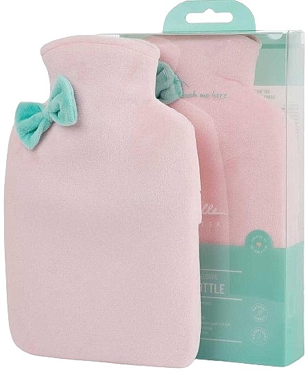 Termofor, różowy - Isabelle Laurier Hot Water Bottle With Velvet Cover Rose Pink — Zdjęcie N1