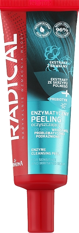 Enzymatyczny peeling oczyszczający do bardzo wrażliwej skóry głowy - Farmona Radical Enzyme Cleansing Peel — Zdjęcie N1