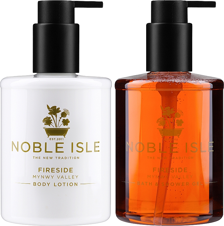 Noble Isle Fireside - Zestaw (b/lot/250ml + sh/gel/250ml) — Zdjęcie N2