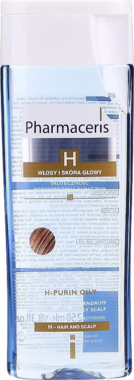 Specjalistyczny szampon przeciwłupieżowy do skóry łojotokowej - Pharmaceris H-Purin Specialist Anti-Dandruff Shampoo For Oily Scalp