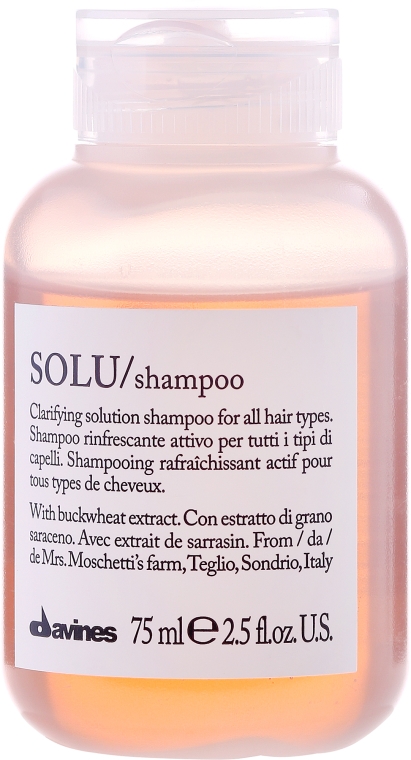 Szampon głęboko oczyszczający do wszystkich typów włosów - Davines Solu Shampoo — Zdjęcie N1