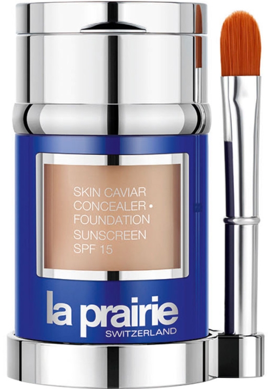 Podkład i korektor w kremie z kawiorem i filtrem UV - La Prairie Skin Caviar Concealer Foundation Sunscreen SPF 15 — Zdjęcie N1