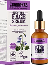 Wygładzające serum do twarzy z fiołkiem - Dr. Konopka’s Smoothing Face Serum — Zdjęcie N2