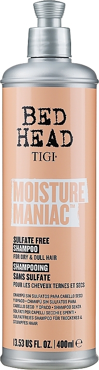 Nawilżający szampon do włosów - Tigi Bed Head Moisture Maniac Shampoo — Zdjęcie N1