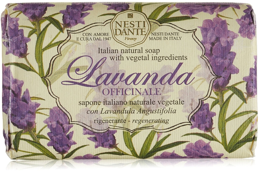 Naturalne mydło w kostce Lawenda wąskolistna - Nesti Dante Lavanda Officinale Soap — Zdjęcie N1