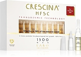 Ampułki na porost włosów u mężczyzn - Crescina HFSC Transdermic 1300 Man — Zdjęcie N1
