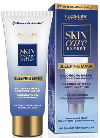 Całonocna maska wygładzająca do twarzy - Floslek Skin Care Expert Overnight Active Smoothing Mask