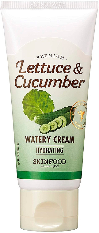 Żelowy krem nawilżający do cery tłustej i mieszanej - Skinfood Premium Lettuce & Cucumber Watery Cream — Zdjęcie N1