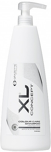 PRZECENA! Ochronny szampon do włosów farbowanych Jabłko i słonecznik - Grazette XL Concept Colour Care Shampoo * — Zdjęcie N2
