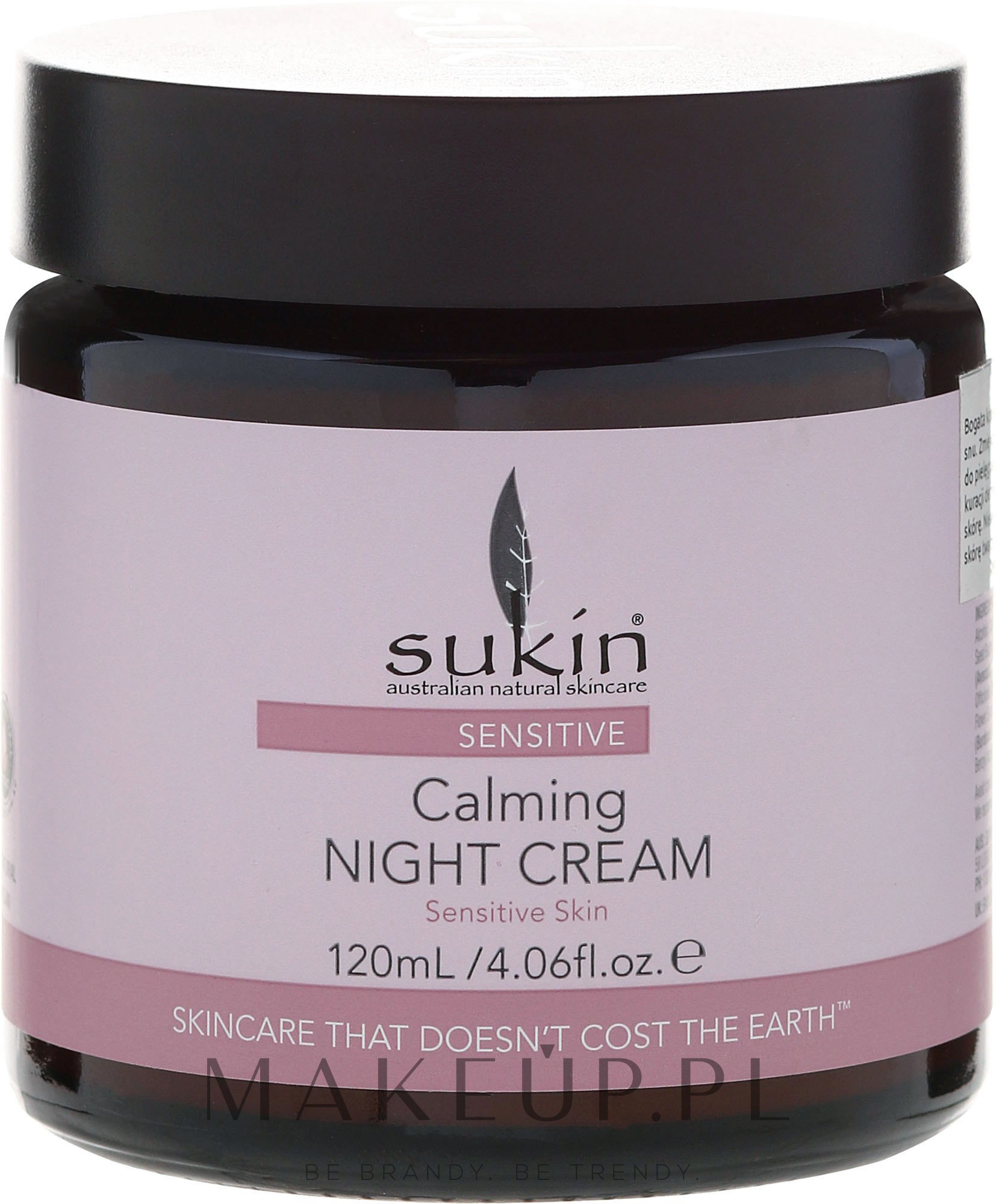 Wypełniający krem do twarzy na noc - Sukin Purely Ageless Sensitive Night Cream — Zdjęcie 120 ml