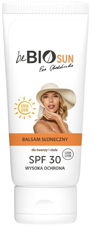 Balsam przeciwsłoneczny - BeBio Sun Body and Face Balm With Sunscreen Filter SPF 30 — Zdjęcie N1