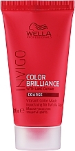 Maska wzmacniająca kolor włosów farbowanych - Wella Professionals Invigo Color Brilliance Vibrant Color Mask Coarse — Zdjęcie N1