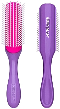 Kup Szczotka do włosów D3, fioletowy/różowy - Denman Medium 7 Row Styling Brush African Violet