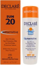 Przeciwzmarszczkowe mleczko do opalania (SPF 20) - Declare Sun Sensitive Anti-Wrinkle Sun Protection Milk SPF 20 — Zdjęcie N3