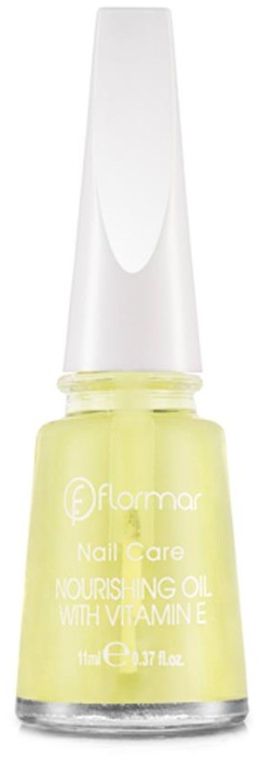 Olejek do skórek wzmacniający wzrost paznokci - Flormar Nail Care Nourishing Oil With Vitamin E — Zdjęcie N1