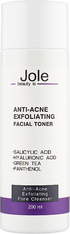 Tonik złuszczający z kwasem salicylowym 2% - Jole Anti-Acne Exfoliating Facial Toner — Zdjęcie N1