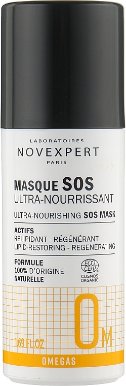 Ultraodżywcza maseczka do skóry - Novexpert Omegas Ultra-Nourishing SOS Mask