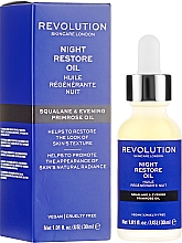 Olejek przywracający skórze blask na noc - Makeup Revolution Skincare Night Restore Oil — Zdjęcie N1