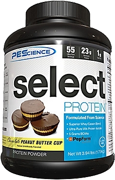 Suplement diety Czekolada z masłem orzechowym - PEScience Select Protein Chocolate Peanut Butter Cup — Zdjęcie N1