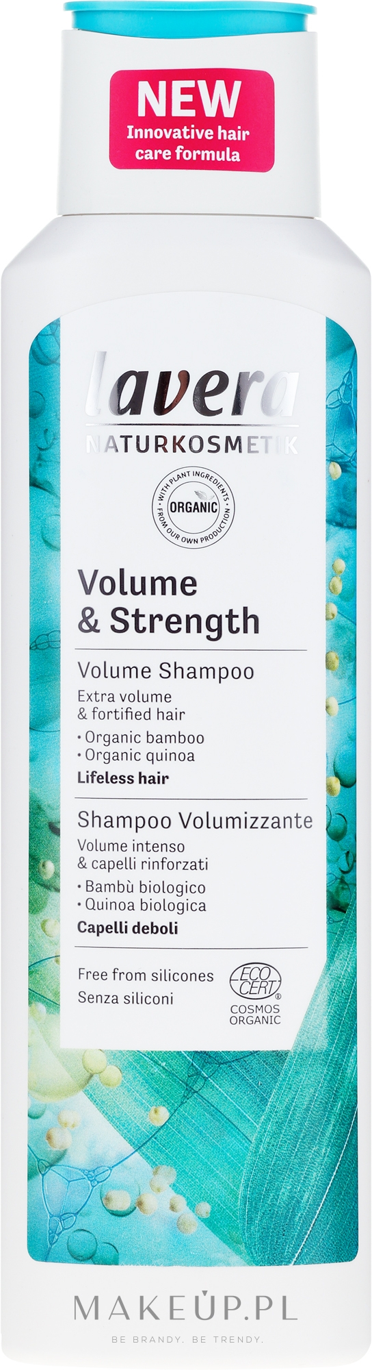 Szampon do włosów Objętość i siła - Lavera Volume & Strength Shampoo — Zdjęcie 250 ml