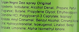 Dezodorant w sprayu do ciała - Tulipan Negro Original Deo Spray — Zdjęcie N3