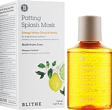 Maska rozświetlająca Energia. Cytrus i miód - Blithe Energy Yellow Citrus and Honey Patting Splash Mask — Zdjęcie N4