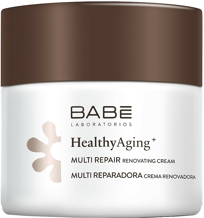 Krem multiodmładzający na noc z innowacyjnym kompleksem anti-aging - Babé Laboratorios Healthy Aging Multi Repair Renovating Cream