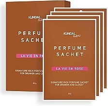 Kup Saszetka zapachowa - Kundal Fabric La Vie En Rose Signature Rich Perfume Sachet