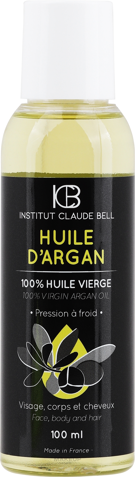 Olej arganowy 100% do twarzy, ciała, włosów i paznokci - Institut Claude Bell 100% Virgin Argan Oil — Zdjęcie 100 ml