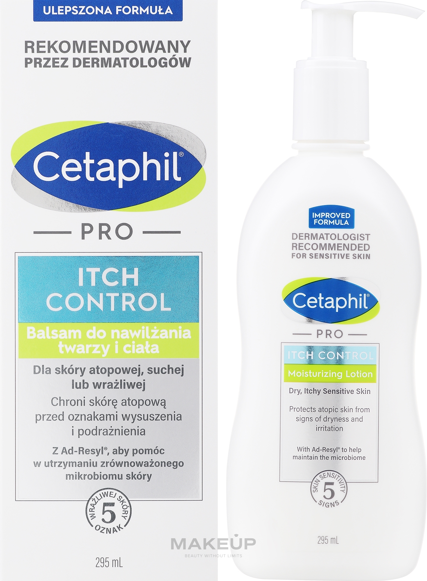 Balsam do nawilżania dla niemowląt i dzieci - Cetaphil PRO Itch Control Moisturizing Lotion — Zdjęcie 295 ml