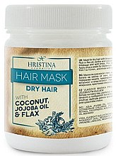Kup Maska do włosów suchych Kokos, olej jojoba i len - Hristina Cosmetics Hair Mask