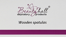 Drewniana szpatułka do depilacji - Beautyhall Wooden Spatulas — Zdjęcie N1