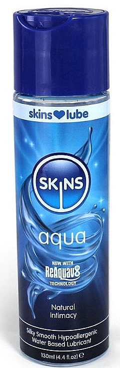 Lubrykant na bazie wody - Skins Aqua Sex Lube Water Based Lubricant — Zdjęcie N1