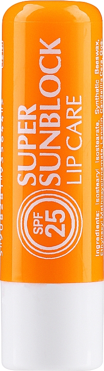 Balsam do ust z filtrem przeciwsłonecznym - GlySkinCare Super Sunblock Lip Care SPF 25 — Zdjęcie N1