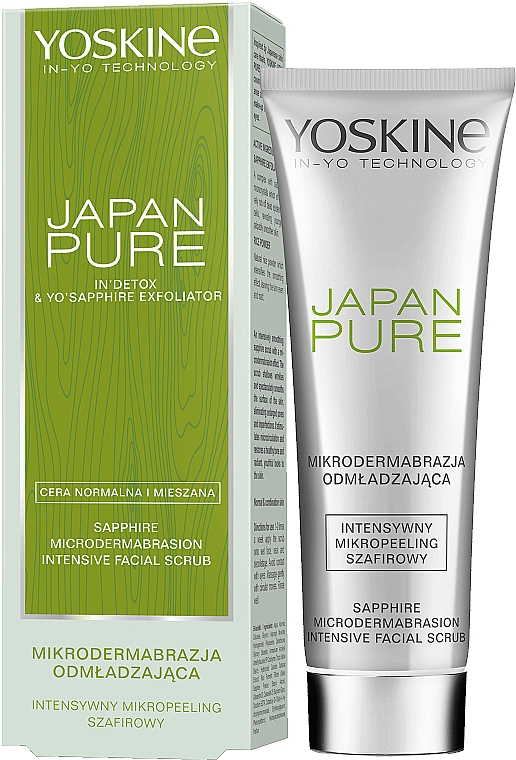 Intensywny mikropeeling szafirowy do twarzy - Yoskine Japan Pure Sapphire Microdermabrasion Intensive Facial Scrub — Zdjęcie N2
