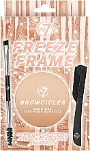 Zestaw - W7 Freeze Frame Gift Set (eyebrow/wax/14ml + eyebrow/brush/1pcs + eyebrow/razor/1pcs) — Zdjęcie N1